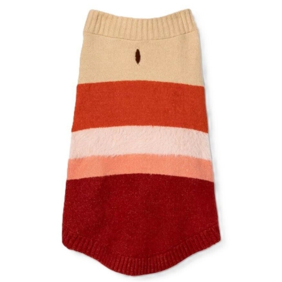 Boots & Barkley Dog Multi-Colored Striped Fuzzy Sweater Size Medium NWT - Picture 1 of 5